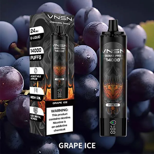 پاد یکبار مصرف VNSN انگور یخ | VNSN Quake 14000 Puffs Grape ice