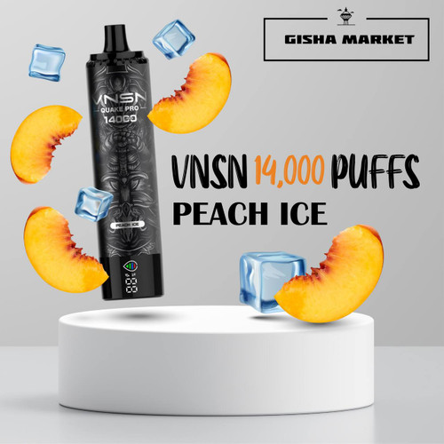 پاد یکبار مصرف VNSN هلو یخ | VNSN Quake 14000 Puffs Peach ice
